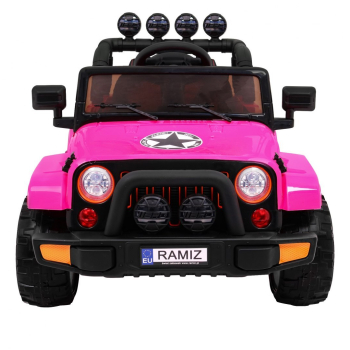 Auto Terenowe Full Time 4WD dla dzieci Różowy + Napęd 4x4 + Pilot + Audio LED + Schowek